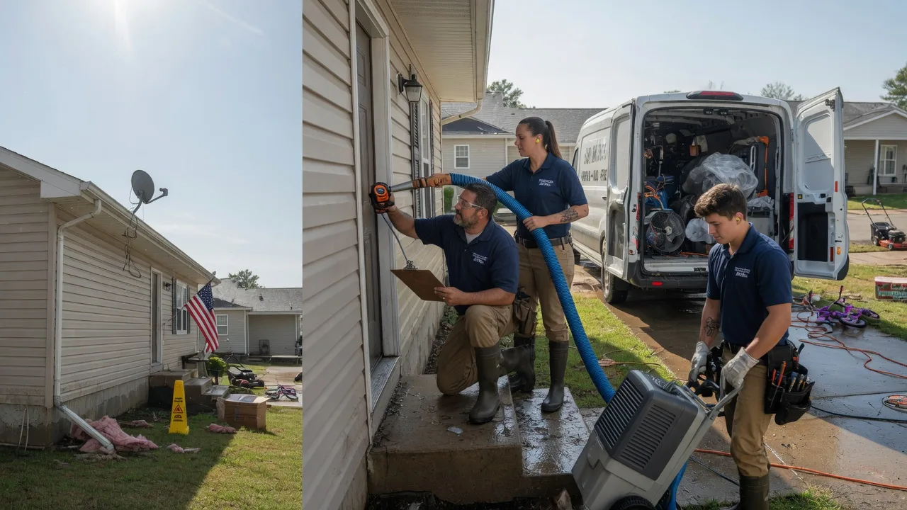 Ceiling Water Damage Restoration in London, AR near me